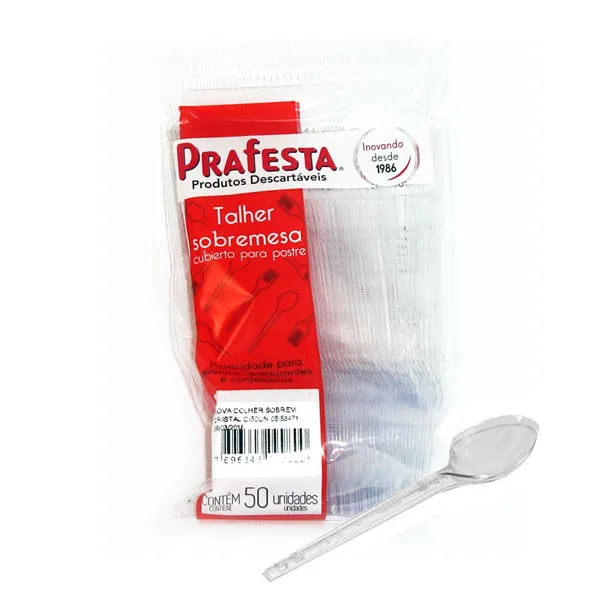 Colher Sobremesa Cristal 50UN